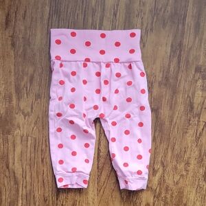 SHEIN Pink Leggings with Red Dots